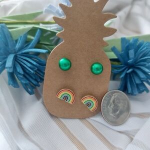 2pairs $8 Handcrafted Stud Earrings